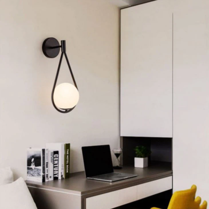 Nordic Contracted Creative Glass Wall Lamp